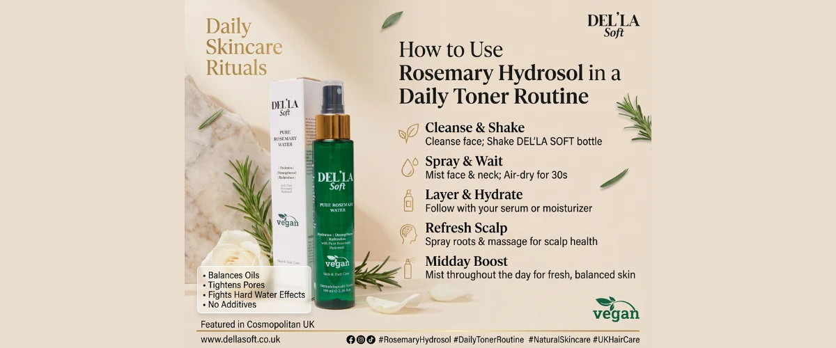 How to Use Rosemary Hydrosol in a Daily Toner Routine for Skin and Scalp