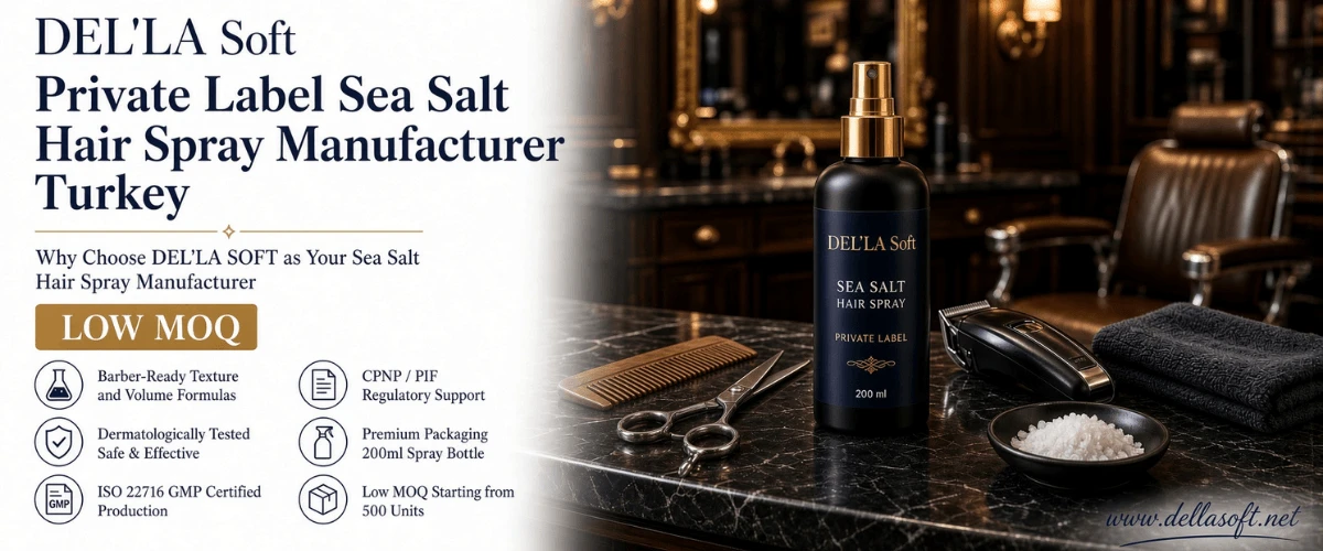 Private Label Sea Salt Hair Spray Manufacturer Turkey | Low MOQ
